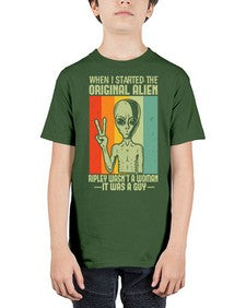 When I started the original alien 45# - ufo - Youth Tee Unisex