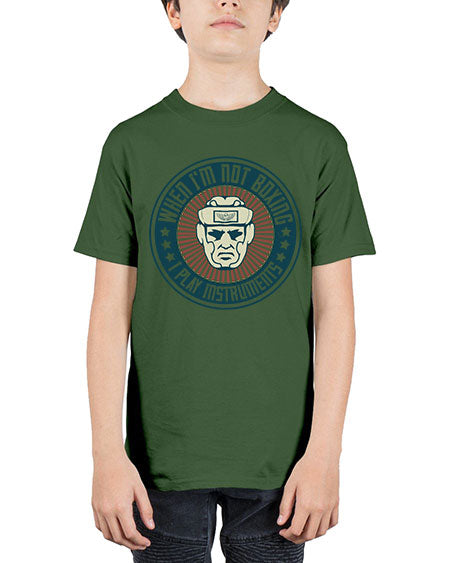 When Im not boxing I play instruments 1754# - boxing - Youth Tee Unisex