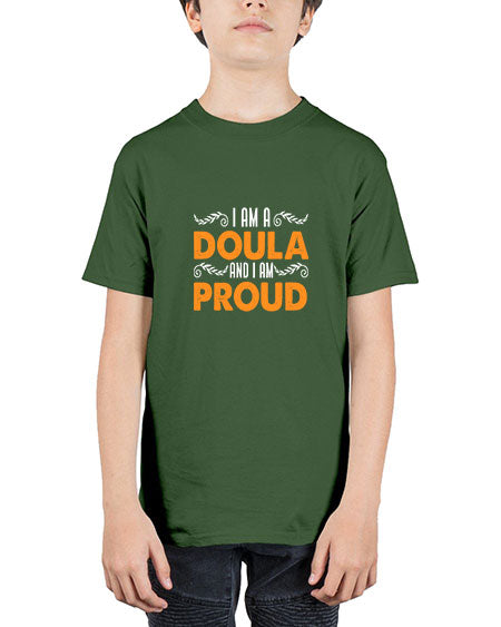 WomensIamadoulaandIamproudgiftforfunnymidwifedoula1652# - doubla - Youth Tee Unisex