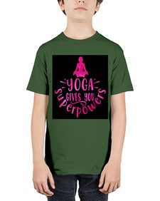 Yoga gives you superpowers  618# - yoga - Youth Tee Unisex