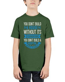 You dont build a house without its foundation Style 1685# - nurse - Youth Tee Unisex