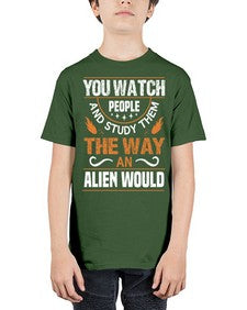 You watch people and stufey them 47# - ufo - Youth Tee Unisex