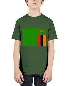 Zambia 2160# - world flags - Youth Tee Unisex