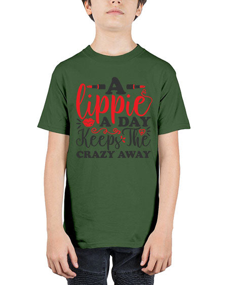 a lippie a day keeps the crazyaway Style 166# - beauty - fashion - Youth Tee Unisex