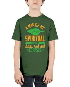 a man of my spiritual intensity does not eat corpses 6# - vegan - Youth Tee Unisex