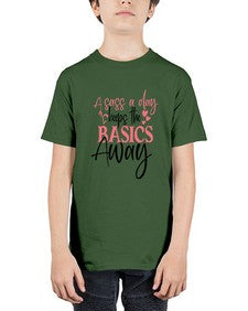 a sass a day keeps the basics away 185# - sassy - Youth Tee Unisex