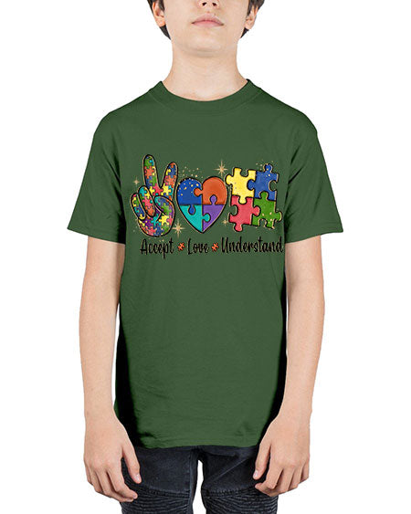 accept love understand 2# - autism - Youth Tee Unisex