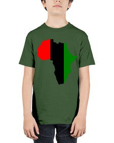 africamap 275# - black words and phrases - Youth Tee Unisex