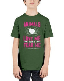 animals love me 27# - vegan - Youth Tee Unisex