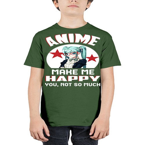 anime make me happy you not so much210# - anime - Youth Tee Unisex