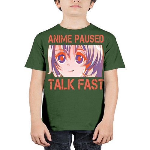 anime paused talk fast211# - anime - Youth Tee Unisex