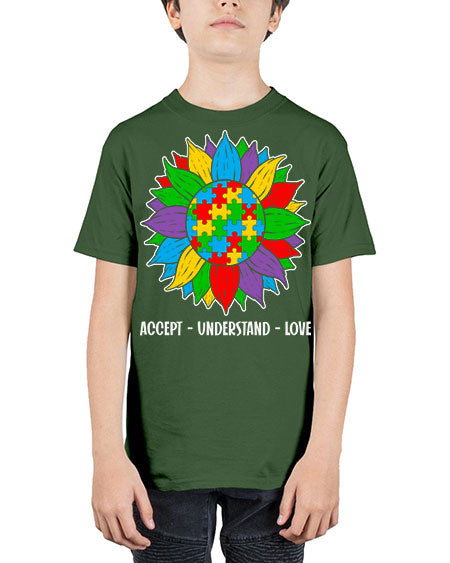 autism accept understand 7# - autism - Youth Tee Unisex