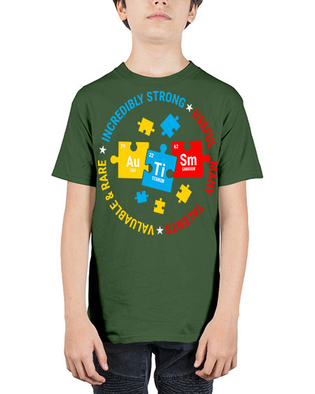 autism elements periodic table awareness 19# - autism - Youth Tee Unisex