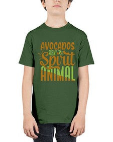 avocados are my spirit animal 32# - Avocado - Youth Tee Unisex