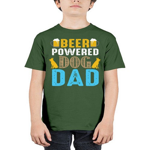beer power dog dad 55# - dogs - Youth Tee Unisex