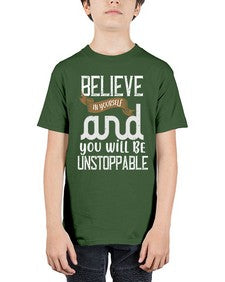 believe in yourself and you will be unstoppable 55# - cooking - Youth Tee Unisex