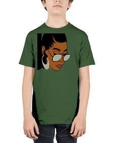 black afro 42# - black girls or women - Youth Tee Unisex