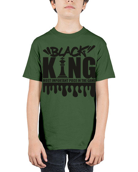 black king 214# - black words and phrases - Youth Tee Unisex