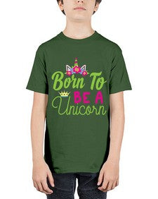 born to be a unicorn 63# - unicorn - Youth Tee Unisex