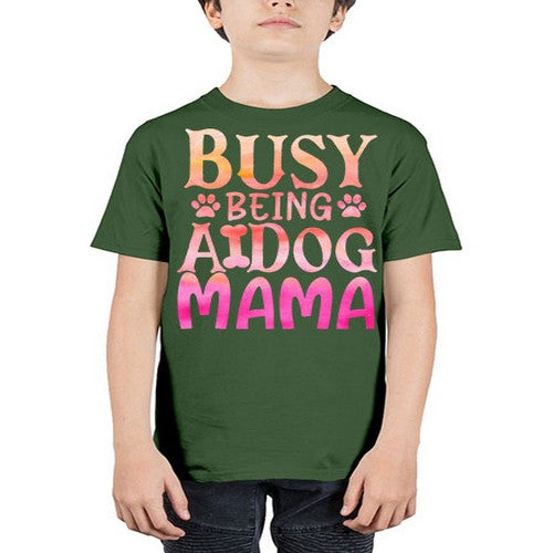busy being a dog mama 67# - dogs - Youth Tee Unisex