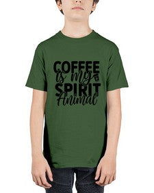 coffee is my spirit animal 820# - tea - Youth Tee Unisex