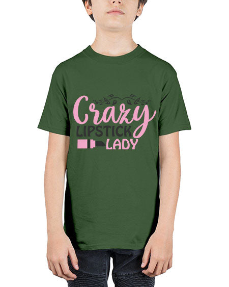 crazy lipstick lady Style 159# - beauty - fashion - Youth Tee Unisex