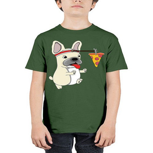 dog pizza funny shirt 90# - dogs - Youth Tee Unisex