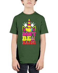 dont be basic 94# - unicorn - Youth Tee Unisex