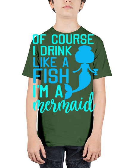 drinklikeafishvk 61# - shark-fish - Youth Tee Unisex