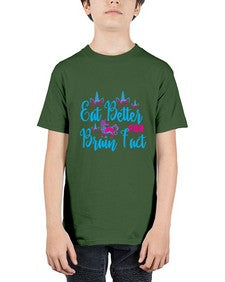 eat better for brain fact 118# - unicorn - Youth Tee Unisex