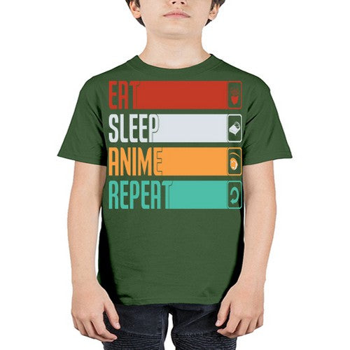 eat sleep anime repeat225# - anime - Youth Tee Unisex