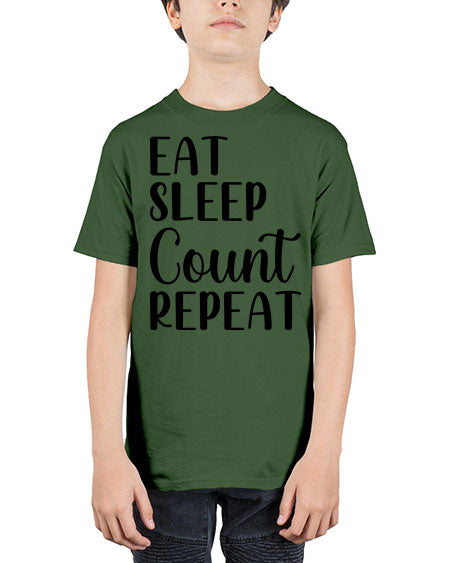 eat sleep count repeat 735# - pharmacist - Youth Tee Unisex