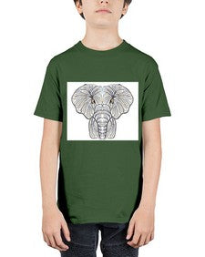 ethnic elefant 422# - mandala - Youth Tee Unisex