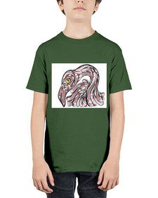 ethnic flamingo 423# - mandala - Youth Tee Unisex