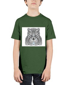 ethnic hippo 426# - mandala - Youth Tee Unisex