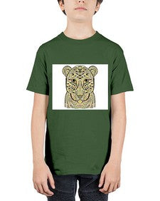 ethnic leopard 429# - mandala - Youth Tee Unisex