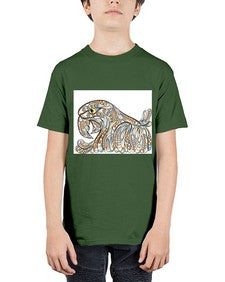 ethnic parrot 435# - mandala - Youth Tee Unisex