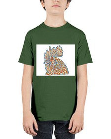 ethnic rooster 438# - mandala - Youth Tee Unisex