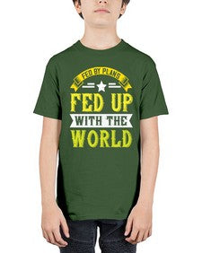 fed by plans fed up with the world 168# - vegan - Youth Tee Unisex