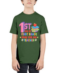 first day of first Grade 101# - first grade - Youth Tee Unisex