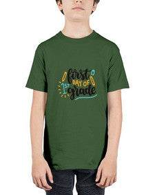 first day of first grade 102# - first grade - Youth Tee Unisex
