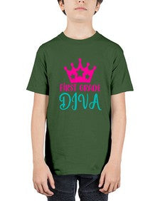 first grade diva 128# - first grade - Youth Tee Unisex