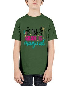 first grade is magical 140# - first grade - Youth Tee Unisex