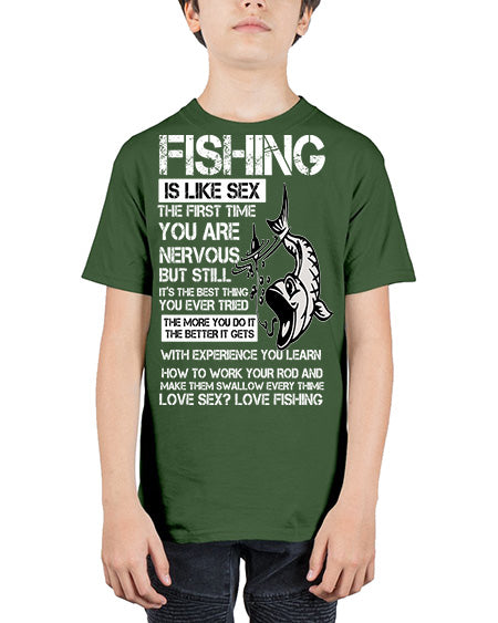 fishing 28# - shark-fish - Youth Tee Unisex