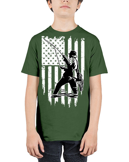 fishing 37# - shark-fish - Youth Tee Unisex