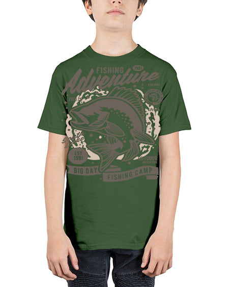 fishing adventure 51# - shark-fish - Youth Tee Unisex