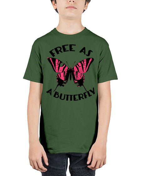 free as a butterfly - butterfly - Youth Tee Unisex