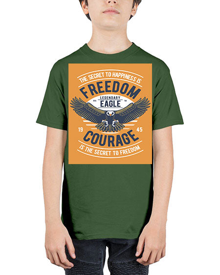 freedom eagle 35# - birds - Youth Tee Unisex
