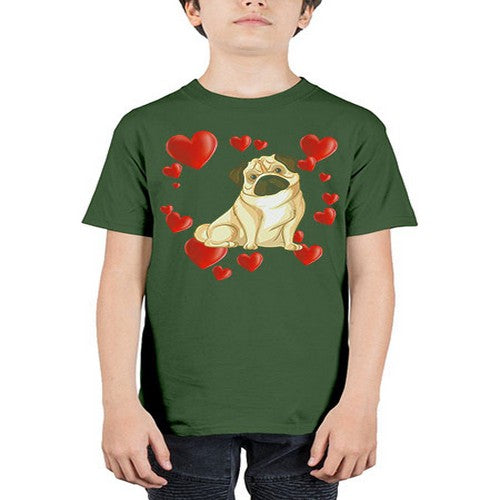 funny cute pug dog shirt 143# - dogs - Youth Tee Unisex