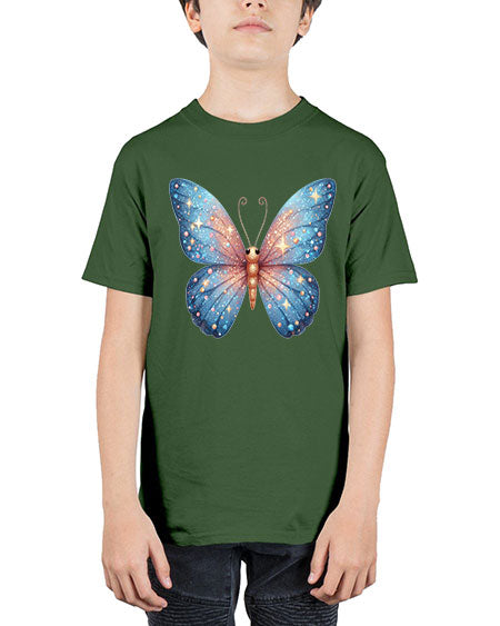 glitter butterfly 10# - butterfly - Youth Tee Unisex